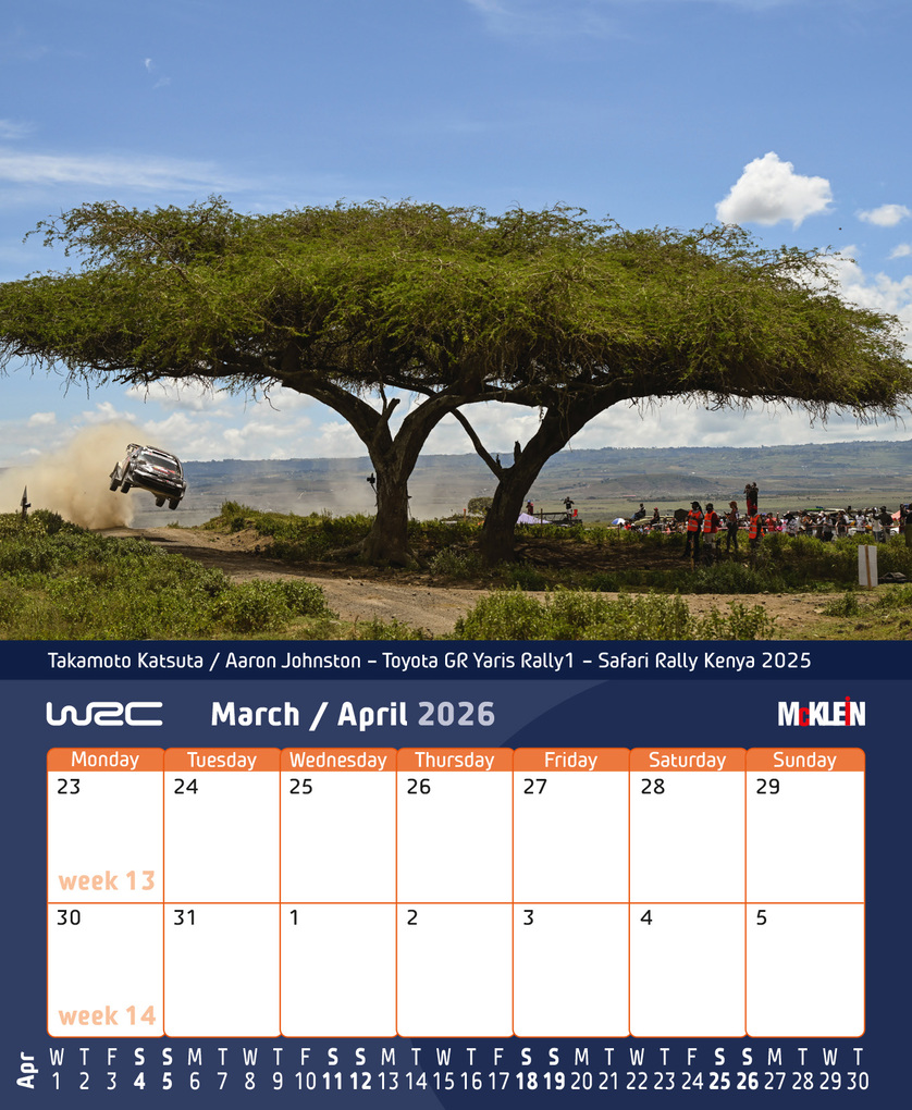 Weitere Ansicht: 2026 Desktop Rally Calendar