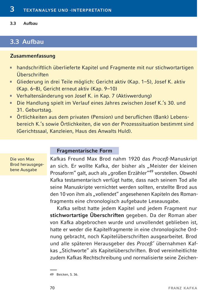 Weitere Ansicht: Der Process von Franz Kafka - Textanalyse und Interpretation | Franz Kafka