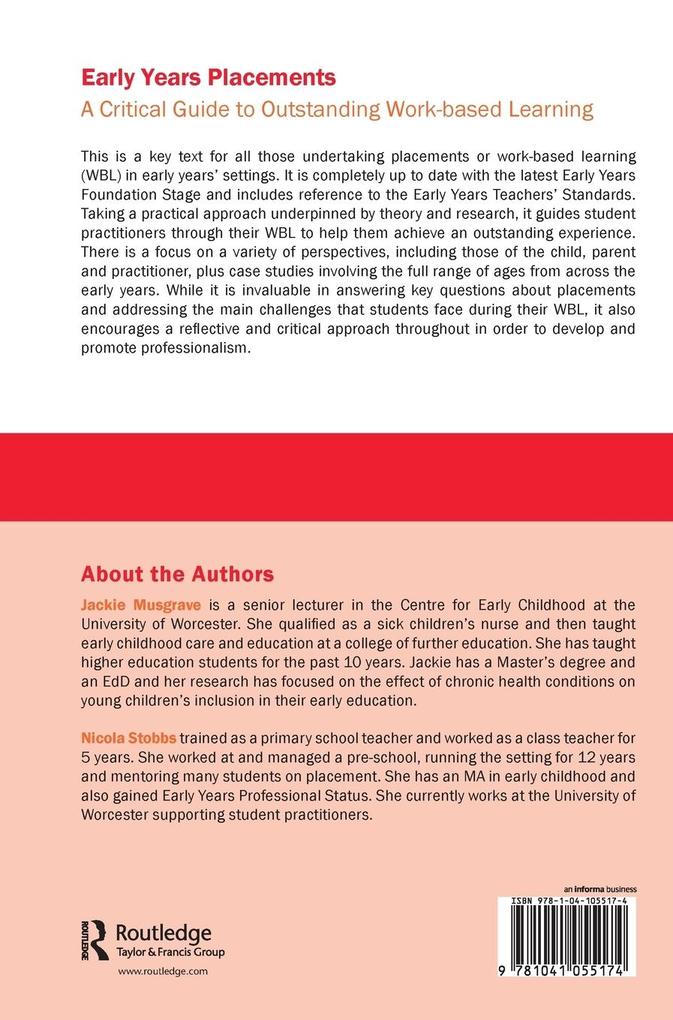 Weitere Ansicht: Early Years Placements | Jackie Musgrave, Nicola Stobbs
