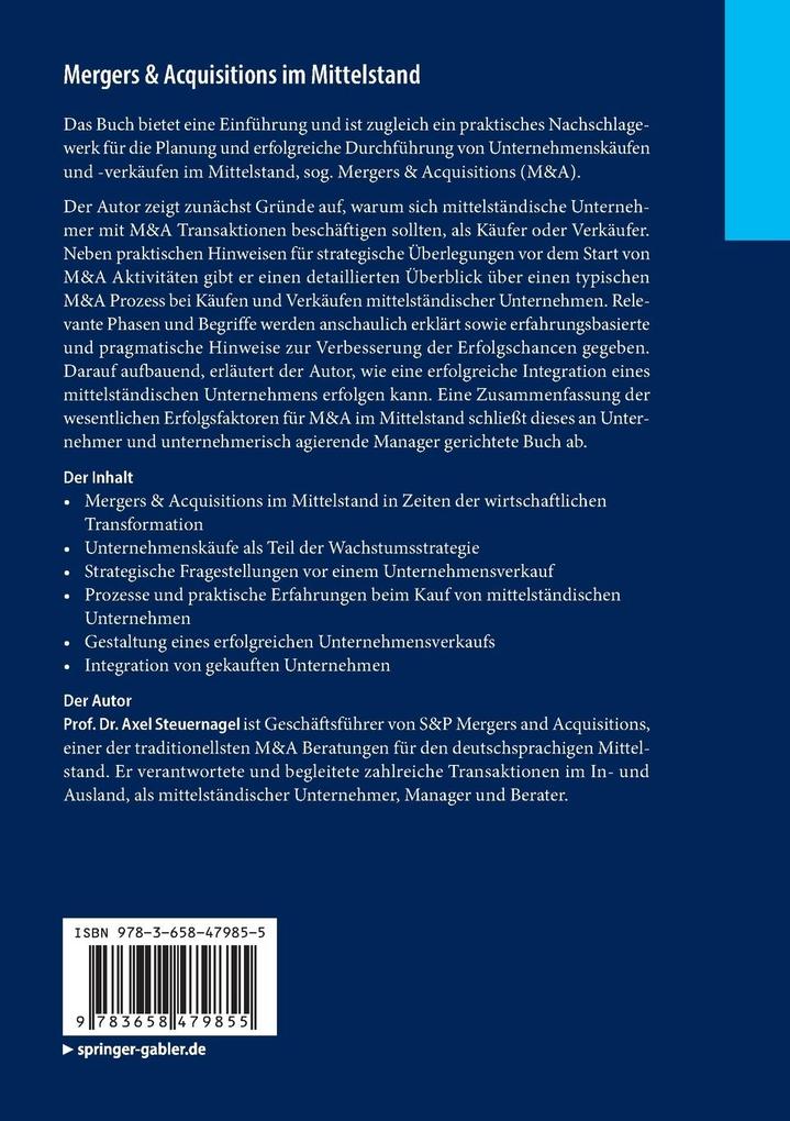 Weitere Ansicht: Mergers & Acquisitions im Mittelstand | Axel Steuernagel