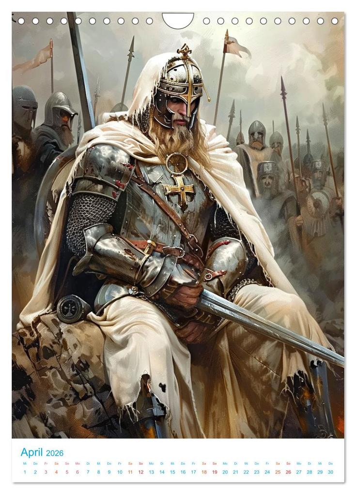 Weitere Ansicht: Rittertum - ein Jahr voller Heldentaten (Wandkalender 2026 DIN A4 hoch), CALVENDO Monatskalender | Val Thoermer, Calvendo