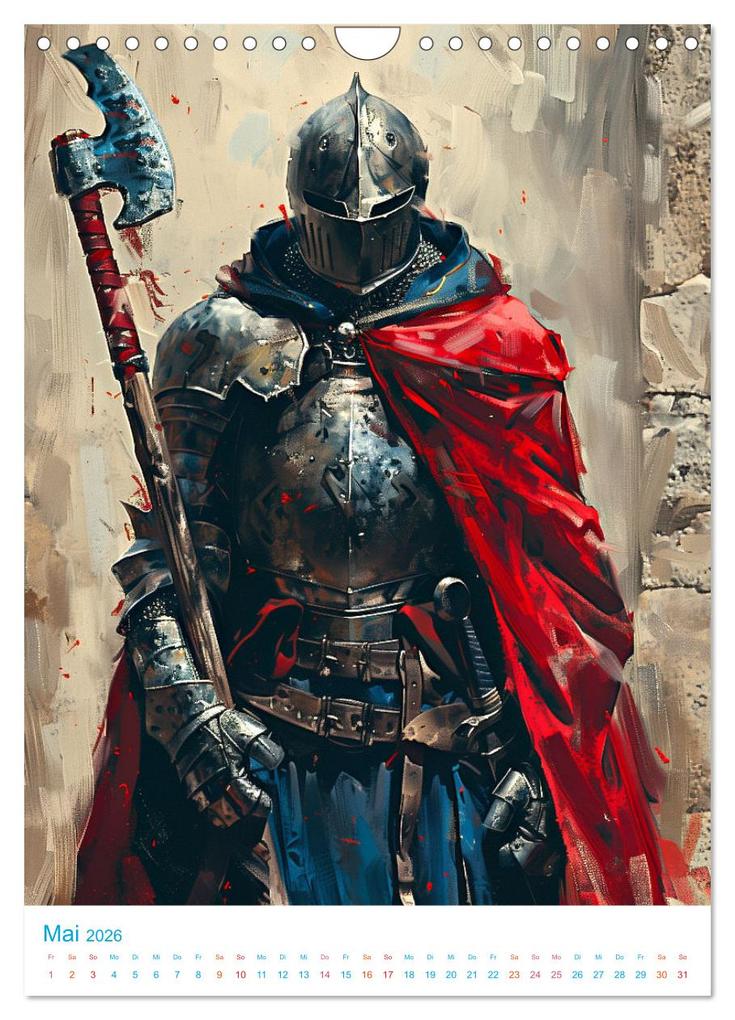 Weitere Ansicht: Rittertum - ein Jahr voller Heldentaten (Wandkalender 2026 DIN A4 hoch), CALVENDO Monatskalender | Val Thoermer, Calvendo