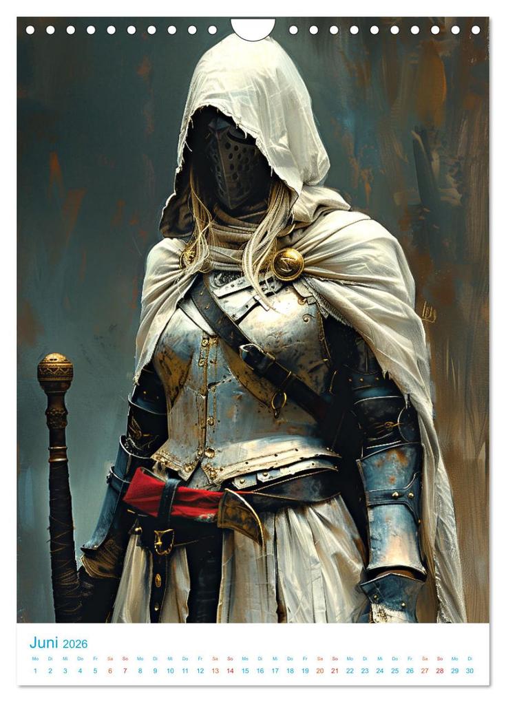 Weitere Ansicht: Rittertum - ein Jahr voller Heldentaten (Wandkalender 2026 DIN A4 hoch), CALVENDO Monatskalender | Val Thoermer, Calvendo