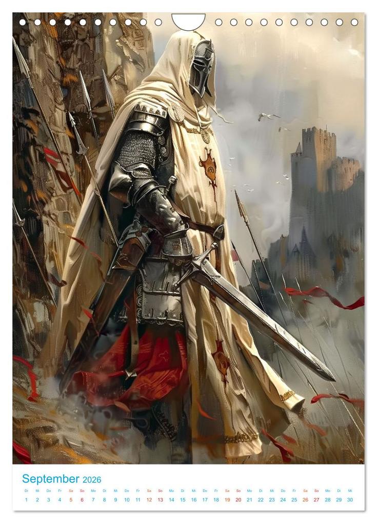 Weitere Ansicht: Rittertum - ein Jahr voller Heldentaten (Wandkalender 2026 DIN A4 hoch), CALVENDO Monatskalender | Val Thoermer, Calvendo