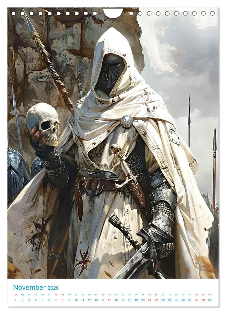 Weitere Ansicht: Rittertum - ein Jahr voller Heldentaten (Wandkalender 2026 DIN A4 hoch), CALVENDO Monatskalender | Val Thoermer, Calvendo