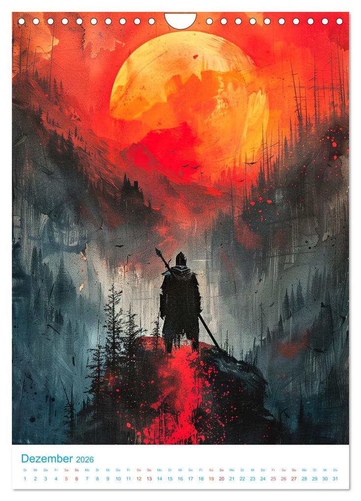 Weitere Ansicht: Rittertum - ein Jahr voller Heldentaten (Wandkalender 2026 DIN A4 hoch), CALVENDO Monatskalender | Val Thoermer, Calvendo