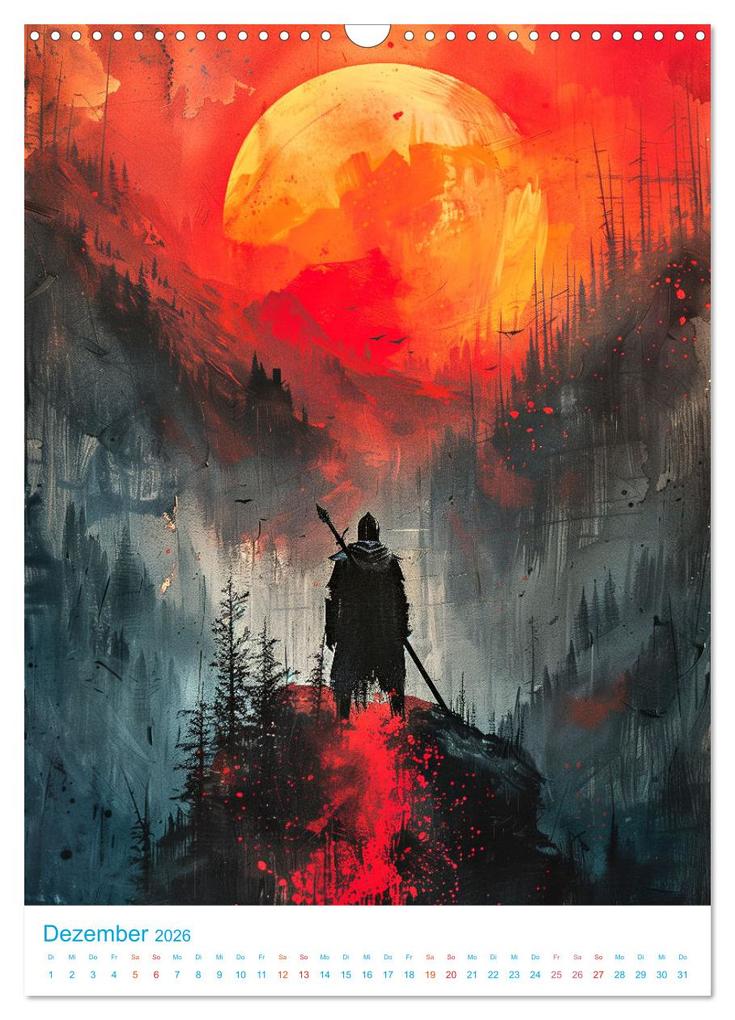 Weitere Ansicht: Rittertum - ein Jahr voller Heldentaten (Wandkalender 2026 DIN A3 hoch), CALVENDO Monatskalender | Val Thoermer, Calvendo