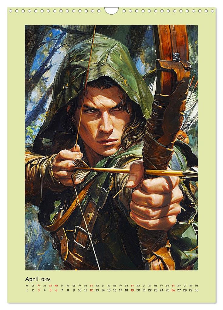 Weitere Ansicht: Druidenland. Keltische Fantasy-Figuren aus der Anderwelt (Wandkalender 2026 DIN A3 hoch), CALVENDO Monatskalender | Rose Hurley, Calvendo