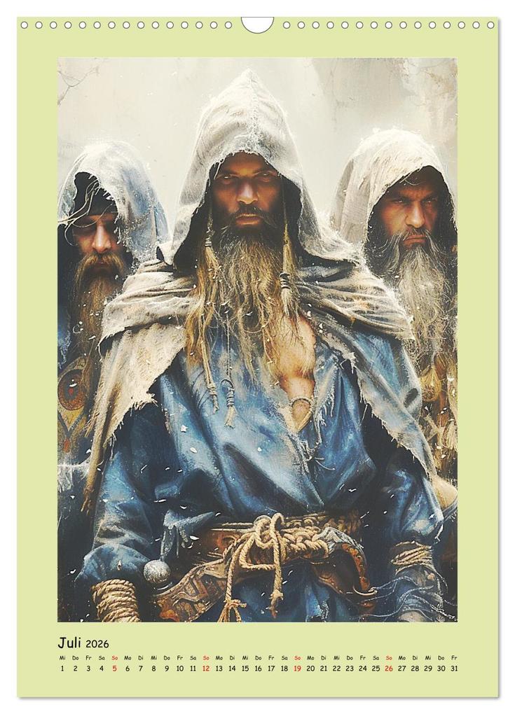 Weitere Ansicht: Druidenland. Keltische Fantasy-Figuren aus der Anderwelt (Wandkalender 2026 DIN A3 hoch), CALVENDO Monatskalender | Rose Hurley, Calvendo