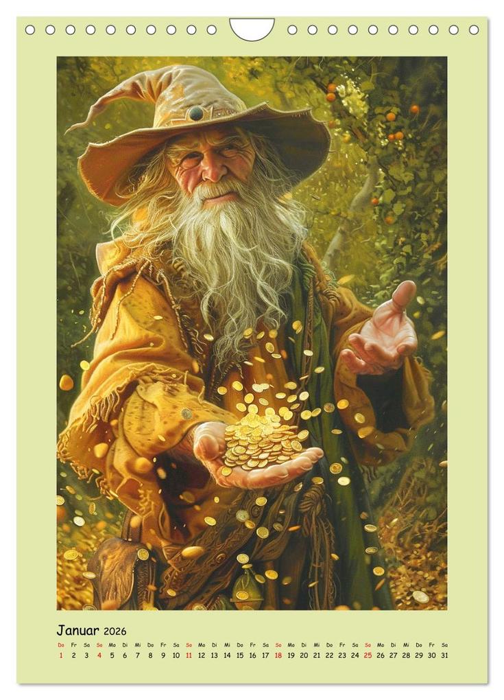 Weitere Ansicht: Druidenland. Keltische Fantasy-Figuren aus der Anderwelt (Wandkalender 2026 DIN A4 hoch), CALVENDO Monatskalender | Rose Hurley, Calvendo