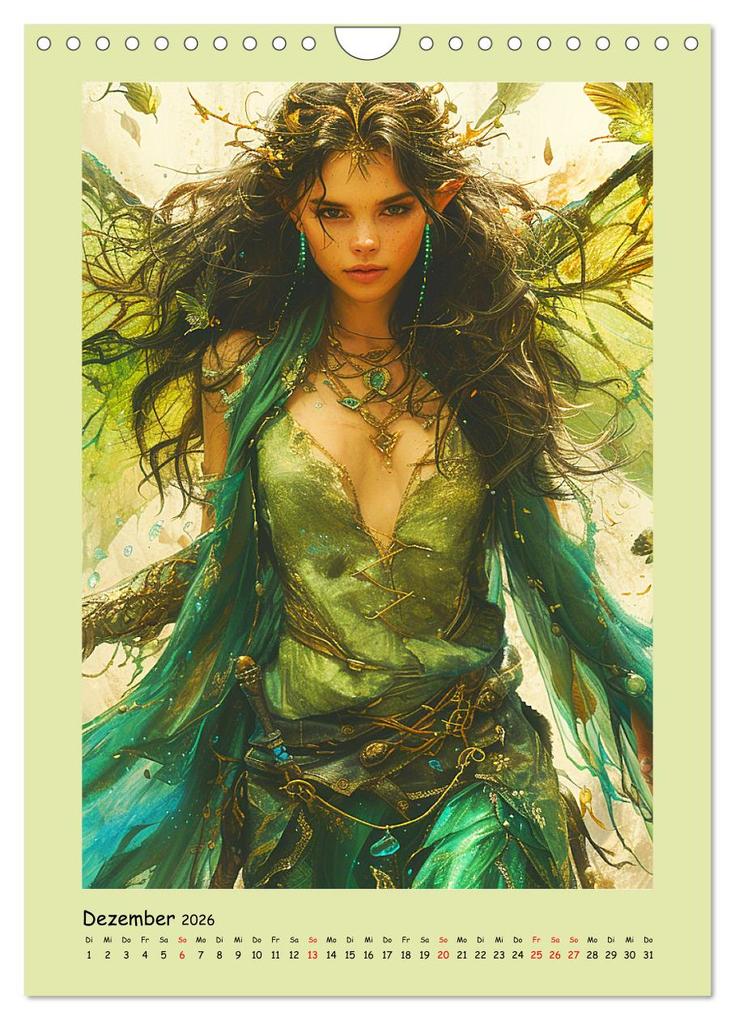 Weitere Ansicht: Druidenland. Keltische Fantasy-Figuren aus der Anderwelt (Wandkalender 2026 DIN A4 hoch), CALVENDO Monatskalender | Rose Hurley, Calvendo