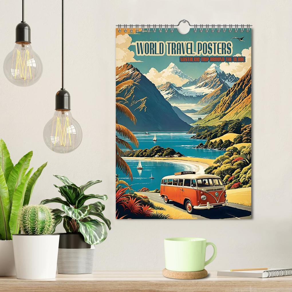 Weitere Ansicht: World Travel Posters - Nostalgic Trip Around the Globe (Wall Calendar 2026 DIN A4 portrait), CALVENDO 12 Month Wall Calendar | Calvendo, Renate Utz