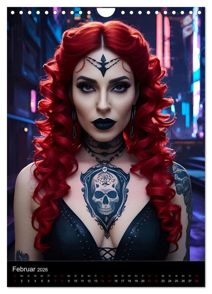 Weitere Ansicht: Die Hexen von Cyberpunk City (Wandkalender 2026 DIN A4 hoch), CALVENDO Monatskalender | Sabine Heiland, Calvendo