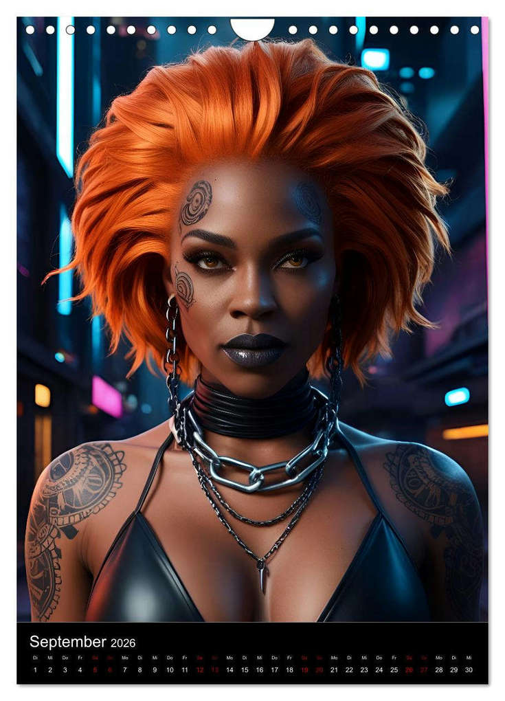 Weitere Ansicht: Die Hexen von Cyberpunk City (Wandkalender 2026 DIN A4 hoch), CALVENDO Monatskalender | Sabine Heiland, Calvendo