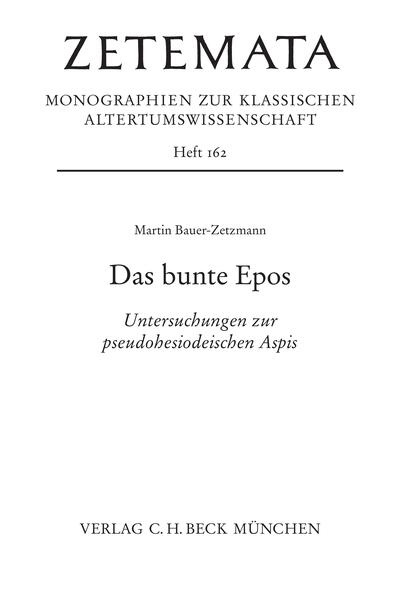 Produktbild: Das bunte Epos | Martin Bauer-Zetzmann