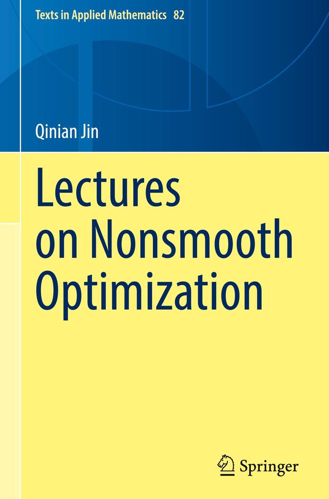 Produktbild: Lectures on Nonsmooth Optimization | Qinian Jin