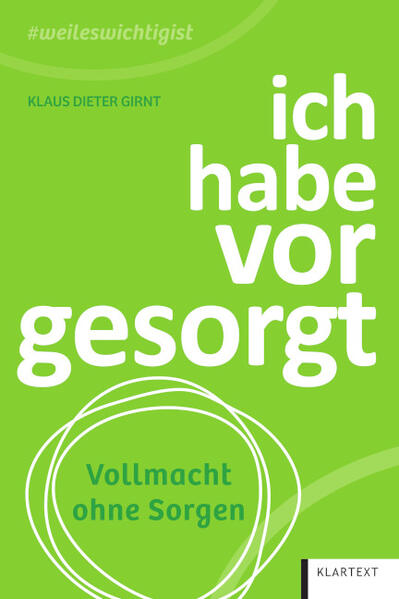 Produktbild: ich habe vorgesorgt | Klaus Dieter Girnt
