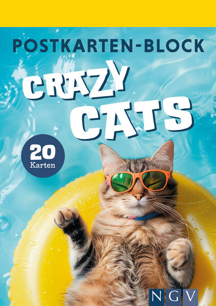 Produktbild: Postkartenblock Crazy Cats