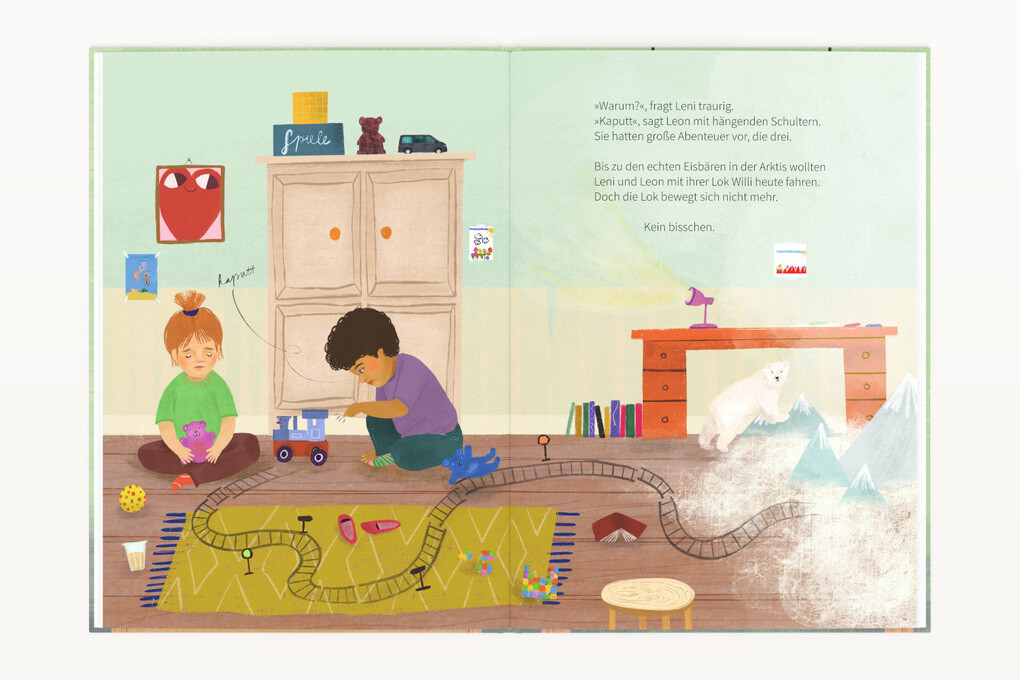 Weitere Ansicht: Leni & Leon und die kaputte Lok | Marie-Theres Hosp