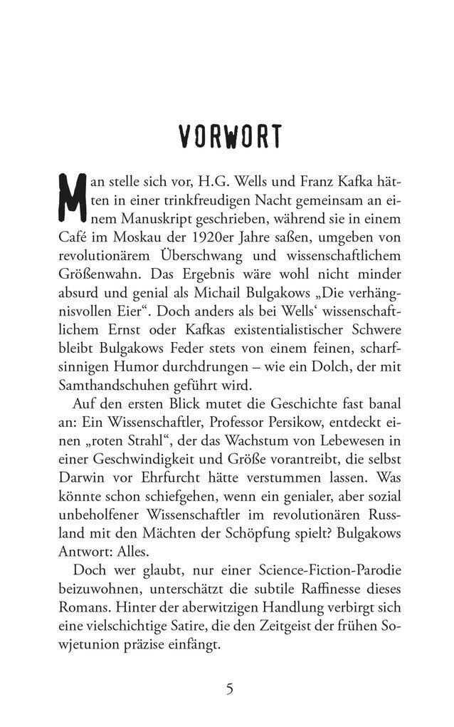 Weitere Ansicht: Die verhängnisvollen Eier. Michail Bulgakow | Michail Bulgakow