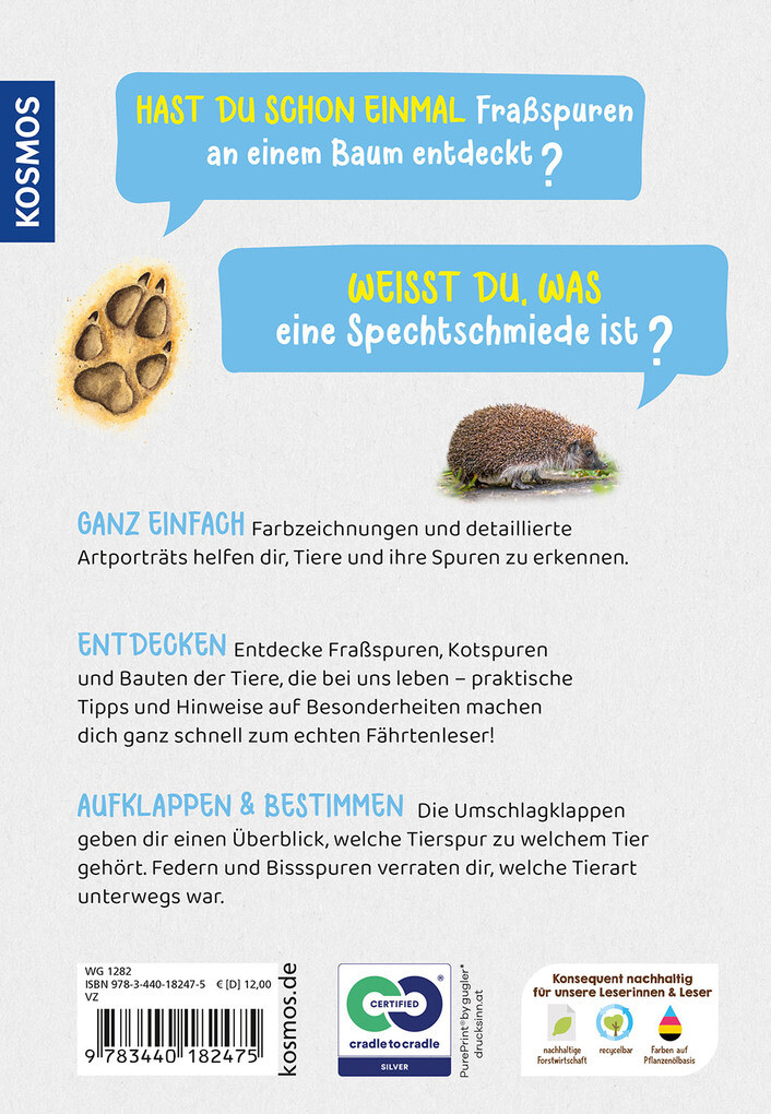 Weitere Ansicht: Welche Tierspur ist das? Kindernaturführer | Anita van Saan