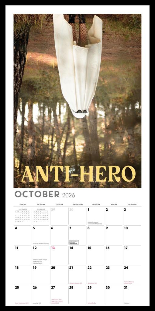 Weitere Ansicht: Forever & Always: A 2026 Wall Calendar Inspired by Taylor Swift Songs (Unofficial and Unauthorized) | Reese Faith Designs, Workman Calendars