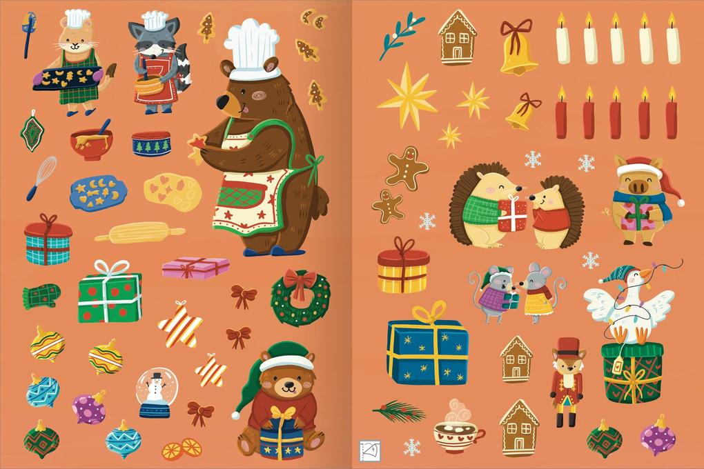 Weitere Ansicht: Erstes Stickern - Im Winter