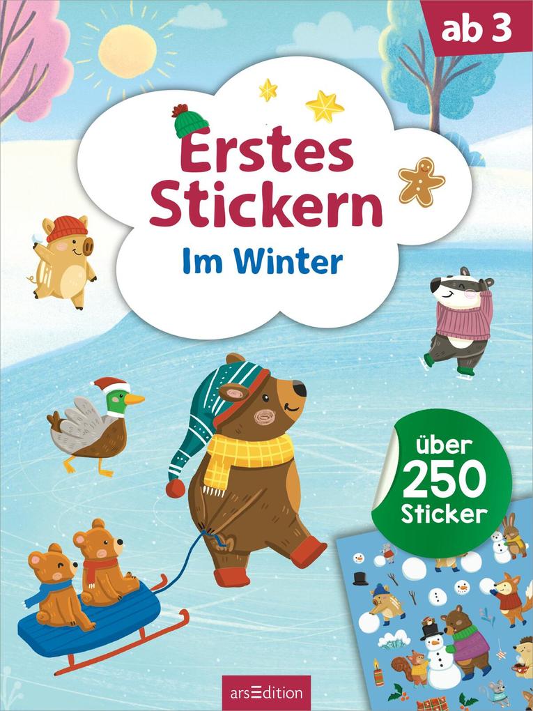 Weitere Ansicht: Erstes Stickern - Im Winter
