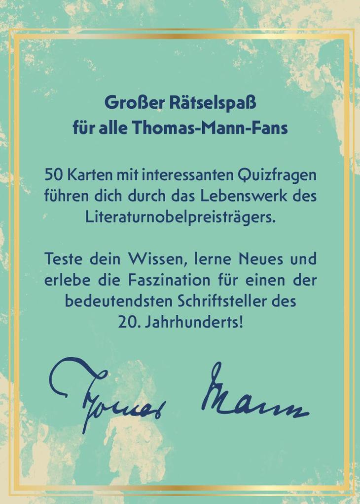 Weitere Ansicht: Das große Thomas-Mann-Quiz