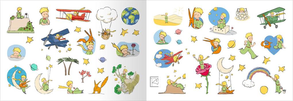 Weitere Ansicht: myNOTES Papeterie: Der Kleine Prinz Stickerheft
