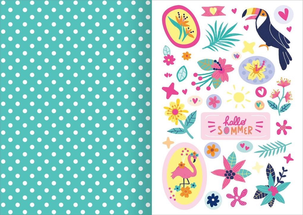 Weitere Ansicht: I Love Summer - Sticker-Liebe