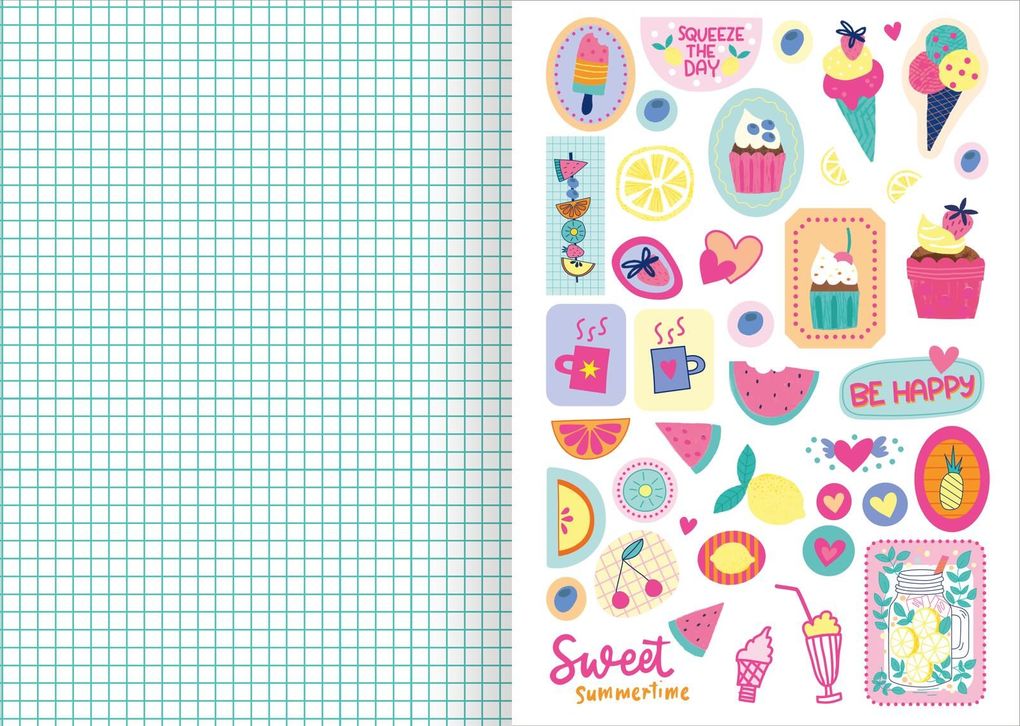 Weitere Ansicht: I Love Summer - Sticker-Liebe