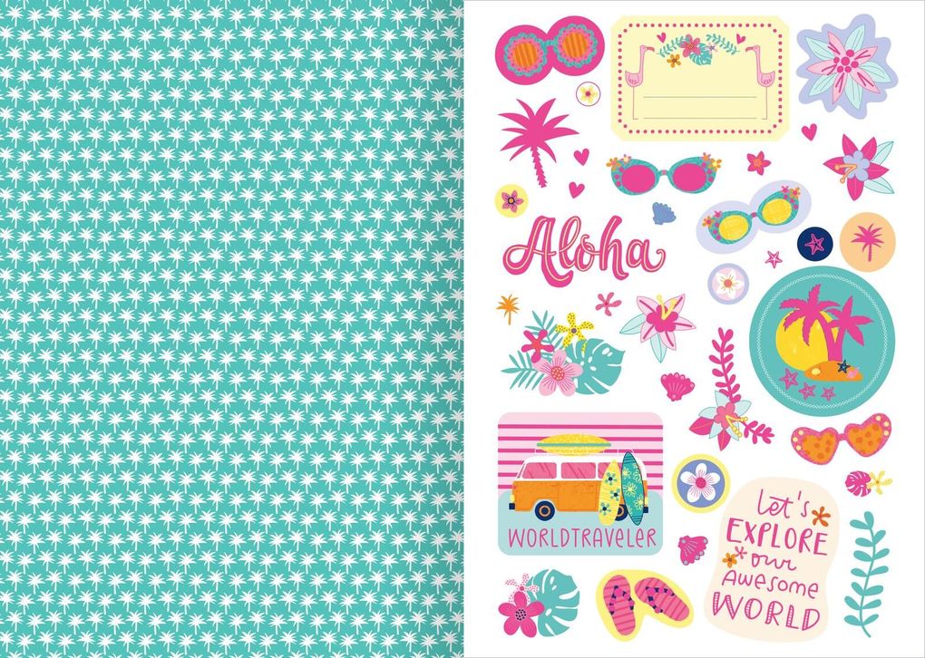 Weitere Ansicht: I Love Summer - Sticker-Liebe