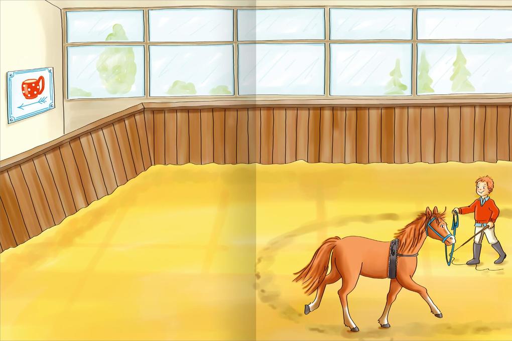 Weitere Ansicht: Erstes Stickern - Reiterhof