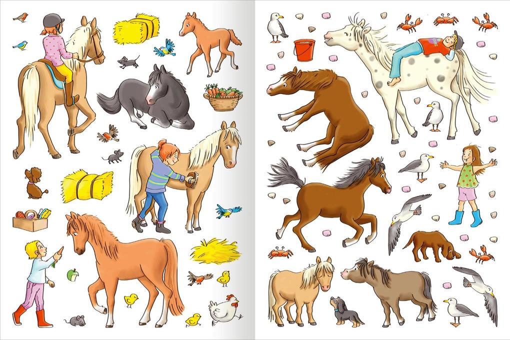 Weitere Ansicht: Erstes Stickern - Reiterhof