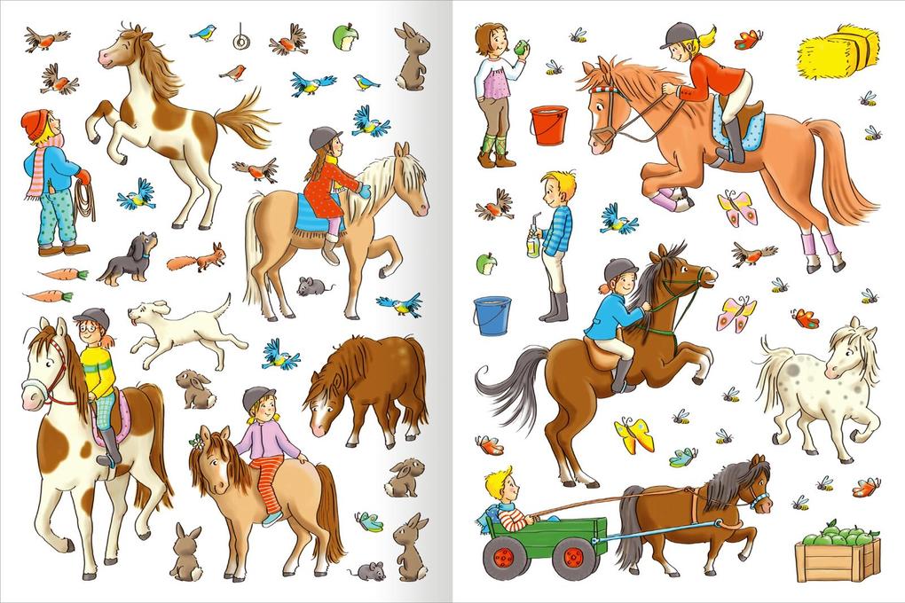 Weitere Ansicht: Erstes Stickern - Reiterhof