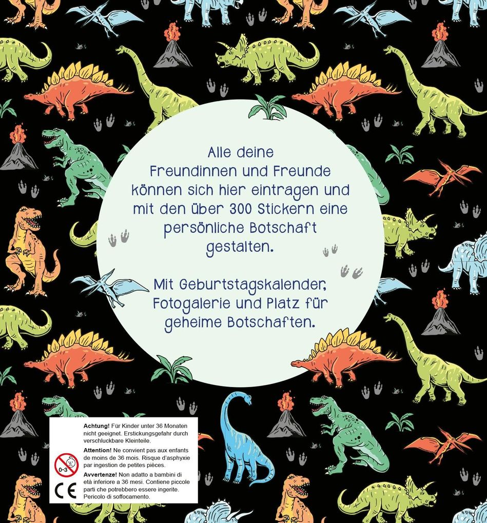 Weitere Ansicht: Alle meine Freunde - Dino | Mit über 300 Stickern