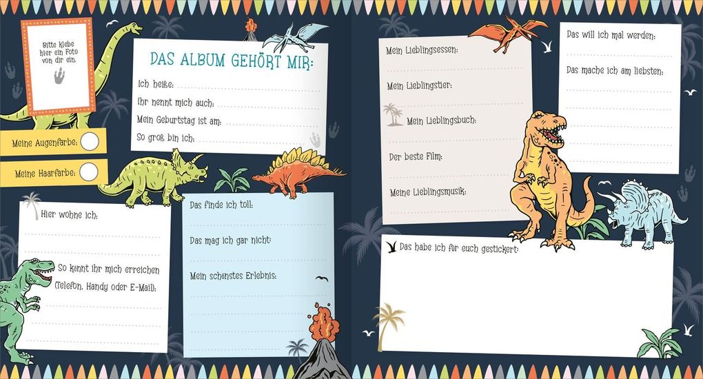 Weitere Ansicht: Alle meine Freunde - Dino | Mit über 300 Stickern