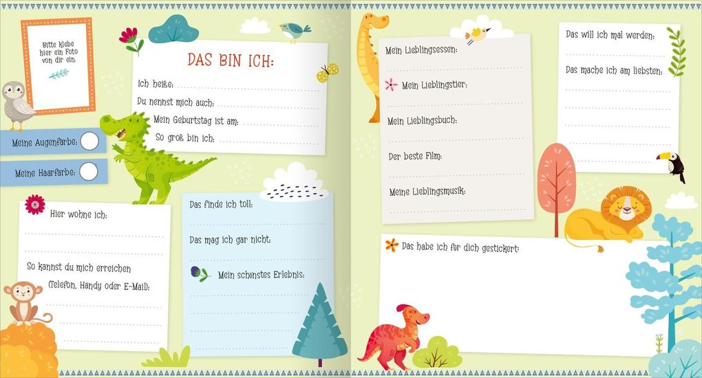 Weitere Ansicht: Alle meine Freunde - Dino | Mit über 300 Stickern