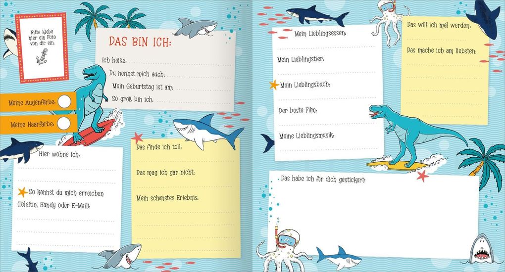 Weitere Ansicht: Alle meine Freunde - Dino | Mit über 300 Stickern