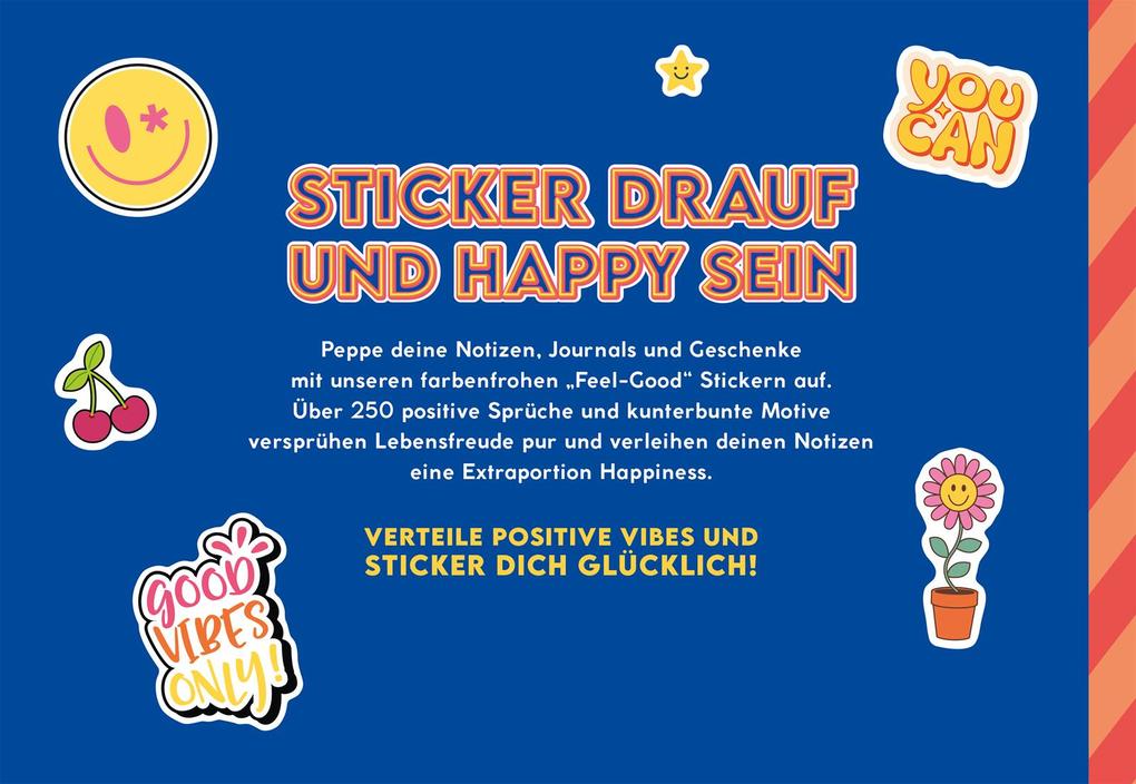 Weitere Ansicht: myNOTES Papeterie: Stickerheft Oh, happy day!