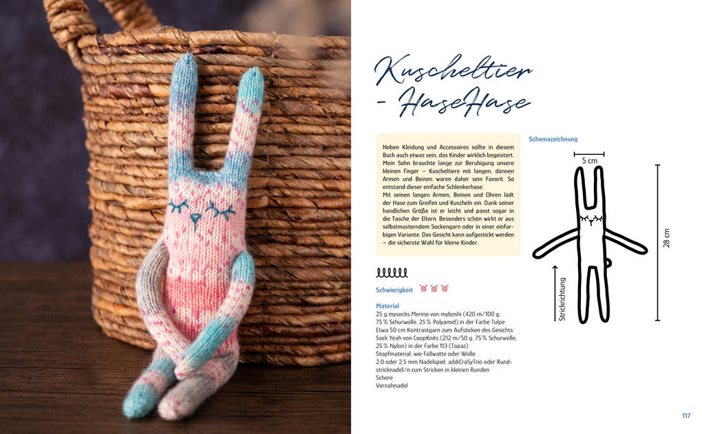 Weitere Ansicht: Stricken mit Sockenwolle für die Kleinen | Caroline Wallmann
