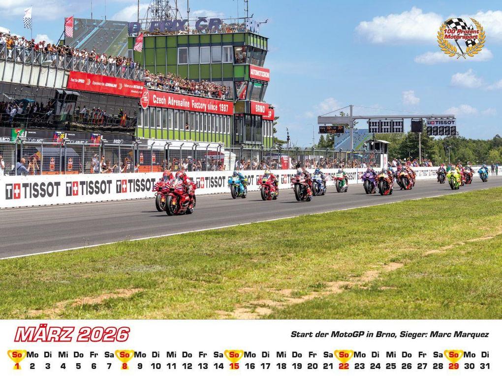 Weitere Ansicht: Motorrad Grand Prix Kalender 2026 | Frank Pommer