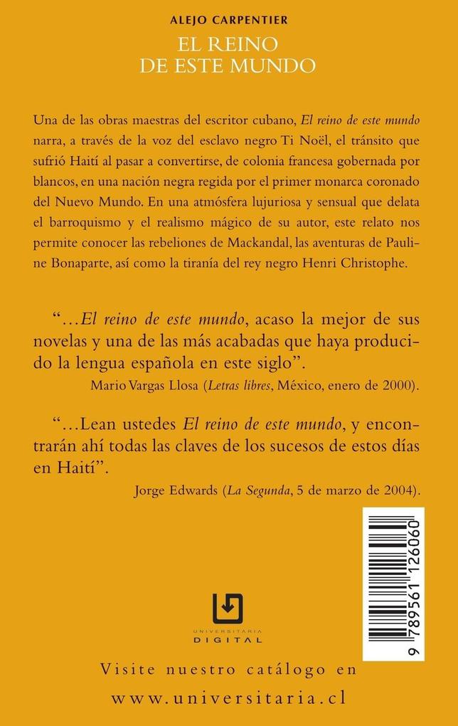 Weitere Ansicht: El reino de este mundo | Alejo Carpentier