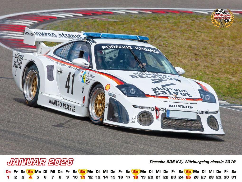 Weitere Ansicht: Porsche im Rennsport Kalender 2026 | Frank Pommer
