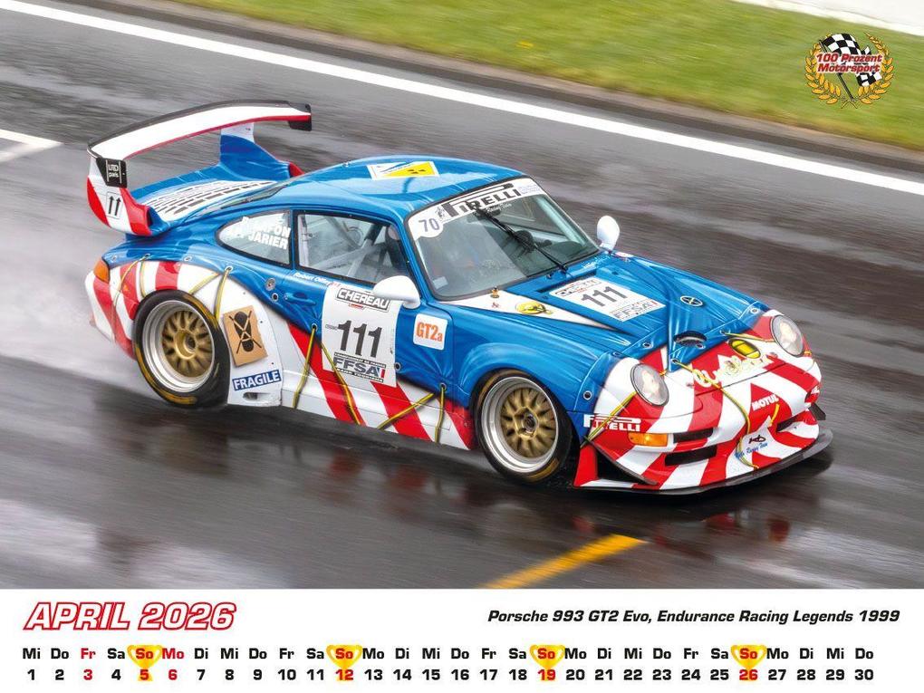 Weitere Ansicht: Porsche im Rennsport Kalender 2026 | Frank Pommer