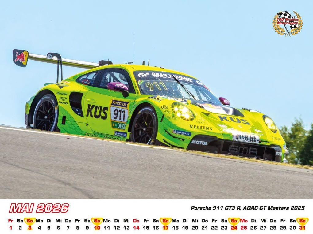 Weitere Ansicht: Porsche im Rennsport Kalender 2026 | Frank Pommer