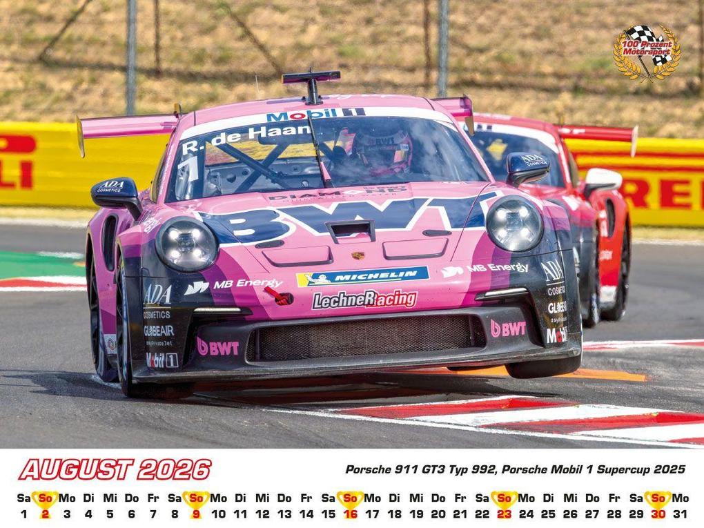 Weitere Ansicht: Porsche im Rennsport Kalender 2026 | Frank Pommer