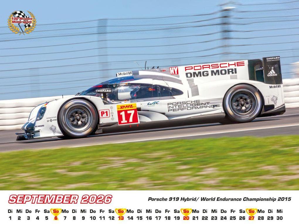 Weitere Ansicht: Porsche im Rennsport Kalender 2026 | Frank Pommer