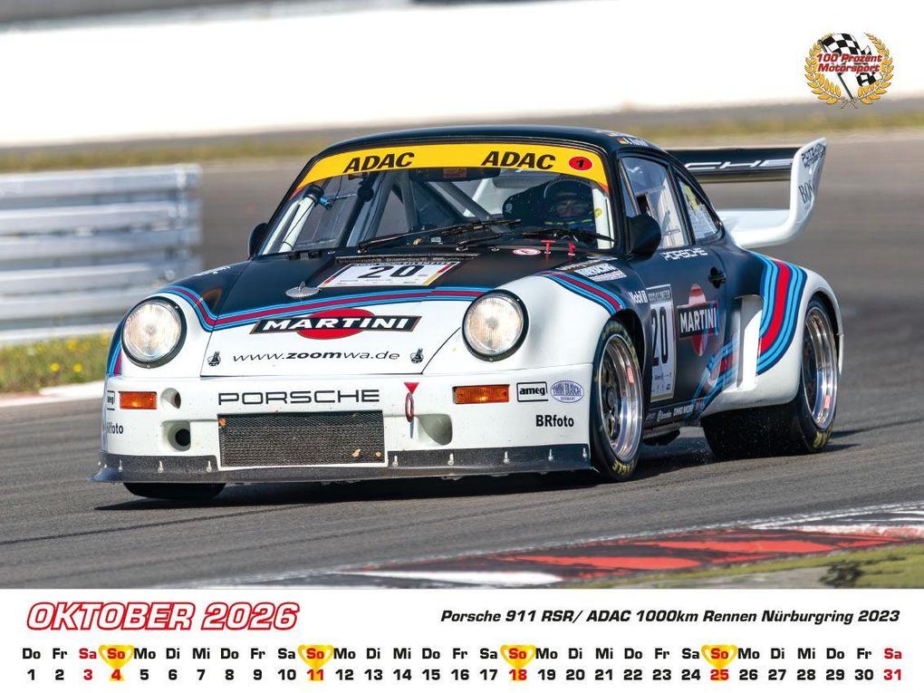 Weitere Ansicht: Porsche im Rennsport Kalender 2026 | Frank Pommer